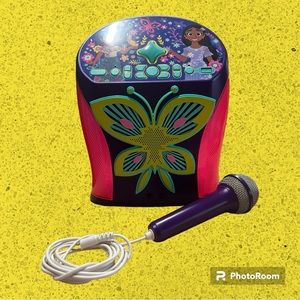 Encanto Collection: karaoke, microphone, miniature, mirabel doll.